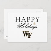 Cartes Pour Fêtes Annuelles Université Wake Forest | WF (Devant / Derrière)