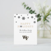 Cartes Pour Fêtes Annuelles Université Wake Forest | WF (Debout devant)