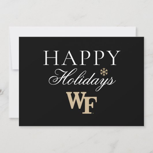 Cartes Pour Fêtes Annuelles Université Wake Forest | WF (Devant)