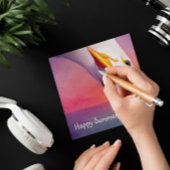 Cartes Pour Fêtes Annuelles Upside down Seagull, personnalisable