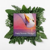 Cartes Pour Fêtes Annuelles Upside down Seagull, personnalisable