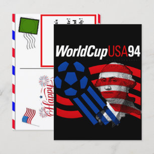 Cartes Pour Fêtes Annuelles USA 94 Coupe du Monde Héritage & 4 juillet 2026 Fo