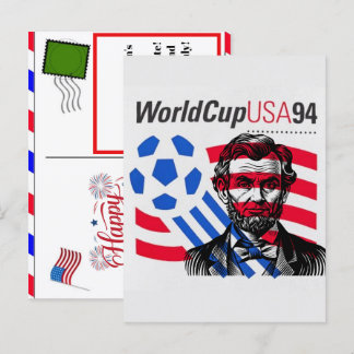 Cartes Pour Fêtes Annuelles USA 94 Coupe du Monde Héritage & 4 juillet 2026 Fo