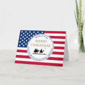 Cartes Pour Fêtes Annuelles USA DRAPEAU Trois Sages Écritures NOËL (Devant)