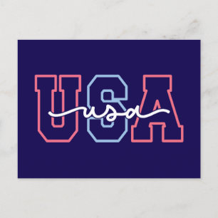 Cartes Pour Fêtes Annuelles USA Texte 4 juillet Design-62118