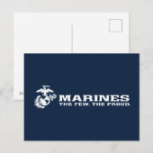 Cartes Pour Fêtes Annuelles USMC Les rares Logo Fiers - Blanc (Devant / Derrière)