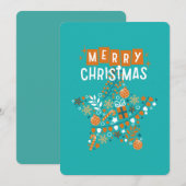 Cartes Pour Fêtes Annuelles Vacances (Devant / Derrière)