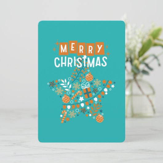 Cartes Pour Fêtes Annuelles Vacances (Debout devant)