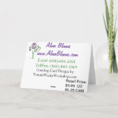 Cartes Pour Fêtes Annuelles Vacances (Dos)