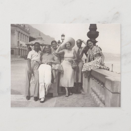 Cartes Pour Fêtes Annuelles Vacances à Cannes, France 1930 (Devant)