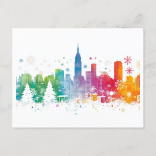 Cartes Pour Fêtes Annuelles Vacances à New York - Design 1