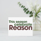 Cartes Pour Fêtes Annuelles Vacances athées (Debout devant)