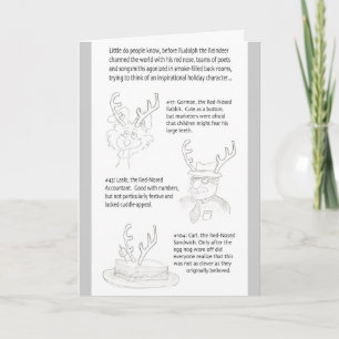Cartes Pour Fêtes Annuelles vacances au nez rouge