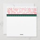 CARTES POUR FÊTES ANNUELLES VACANCES AVEC ART DÉCO (Dos)