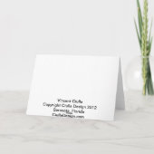 Cartes Pour Fêtes Annuelles Vacances avec le lamantin (Dos)