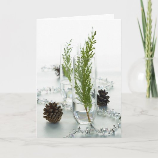 Cartes Pour Fêtes Annuelles Vacances Bling (Devant)