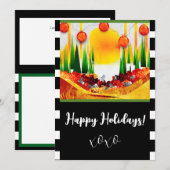 Cartes Pour Fêtes Annuelles Vacances dans les Pins! (Devant / Derrière)