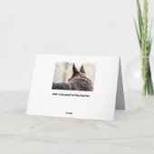 Cartes Pour Fêtes Annuelles Vacances de Berger Allemand (Dos)