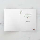 Cartes Pour Fêtes Annuelles Vacances de Fox d'hiver Frame de Noël (Intérieur)