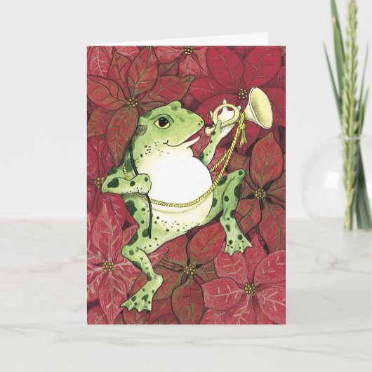 Cartes Pour Fêtes Annuelles Vacances de Froggie (Devant)