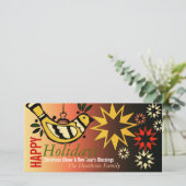 Cartes Pour Fêtes Annuelles Vacances de la Paix Étoiles Salutations (Debout devant)