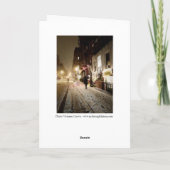 Cartes Pour Fêtes Annuelles Vacances de Noël à New York (Dos)