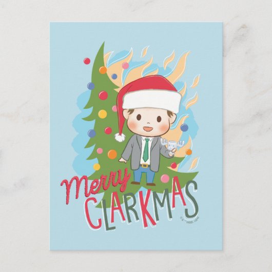 Cartes Pour Fêtes Annuelles Vacances de Noël Joyeux Clarkmas (Devant)