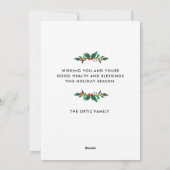 Cartes Pour Fêtes Annuelles Vacances de Noël magique (Dos)