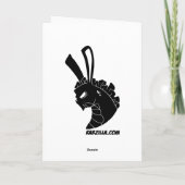 Cartes Pour Fêtes Annuelles Vacances de Rabzilla (Dos)