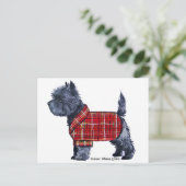 Cartes Pour Fêtes Annuelles Vacances de Terrier de cairn (Debout devant)