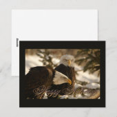 Cartes Pour Fêtes Annuelles Vacances Eagles (Devant / Derrière)
