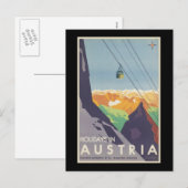 Cartes Pour Fêtes Annuelles Vacances en Autriche (Devant / Derrière)