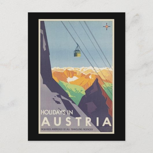 Cartes Pour Fêtes Annuelles Vacances en Autriche (Devant)