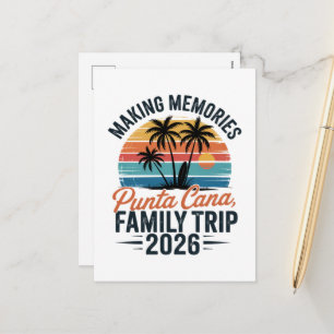 Cartes Pour Fêtes Annuelles Vacances en famille à Punta Cana 2026 Vacances d'é