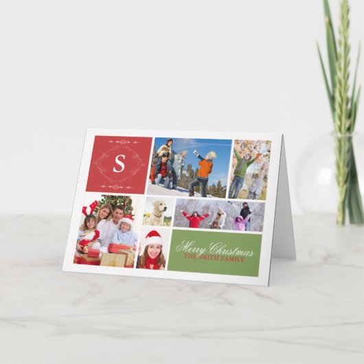 Cartes Pour Fêtes Annuelles Vacances famille (Devant)