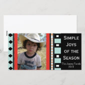 Cartes Pour Fêtes Annuelles Vacances géométriques de sud-ouest - (Devant / Derrière)