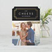 Cartes Pour Fêtes Annuelles Vacances Gold Deco (Debout devant)