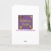 Cartes Pour Fêtes Annuelles Vacances Golden Retriever paisible (Dos)