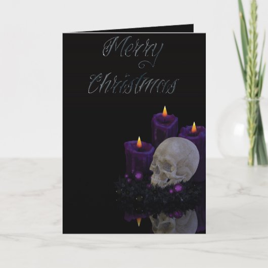 Cartes Pour Fêtes Annuelles Vacances gothiques - Joyeux Noël (Devant)