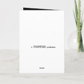 Cartes Pour Fêtes Annuelles Vacances gothiques : Pourpre de cercueil de gui (Dos)