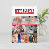 Cartes Pour Fêtes Annuelles vacances heureuses (Debout devant)