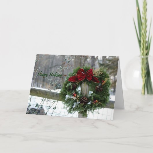 Cartes Pour Fêtes Annuelles Vacances heureuses (Devant)