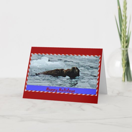 Cartes Pour Fêtes Annuelles Vacances heureuses terribles d'Otterly sur la (Devant)