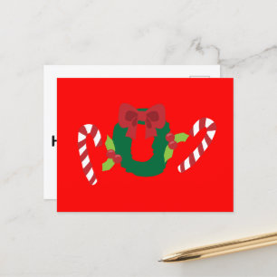 Cartes Pour Fêtes Annuelles Vacances Holly Jolly