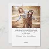 Cartes Pour Fêtes Annuelles Vacances Joyeuses 2 PHOTO Noël Salutation (Dos)