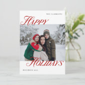 Cartes Pour Fêtes Annuelles Vacances joyeuses, audacieuses et modernes (Debout devant)