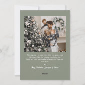 Cartes Pour Fêtes Annuelles Vacances Joyeuses Modernes Photo Simple Calligraph (Dos)