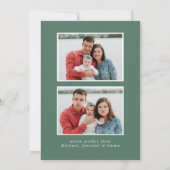 Cartes Pour Fêtes Annuelles Vacances joyeuses saintes et À feuillage persistan (Dos)