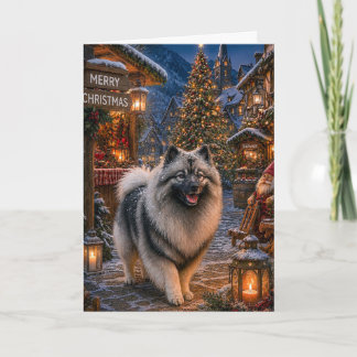 Cartes Pour Fêtes Annuelles Vacances Keeshond 