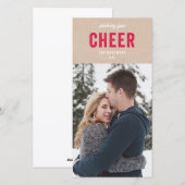 Cartes Pour Fêtes Annuelles Vacances Kraft (Devant / Derrière)